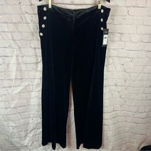 NWT karl lagerfeld paris suit velvet rhinestone button dress pants sz 16 holiday